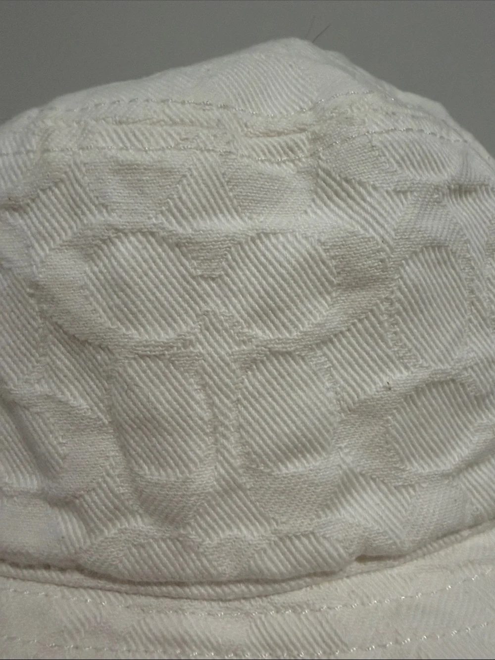 Coach Cream Logo-Pattern Bucket Hat
